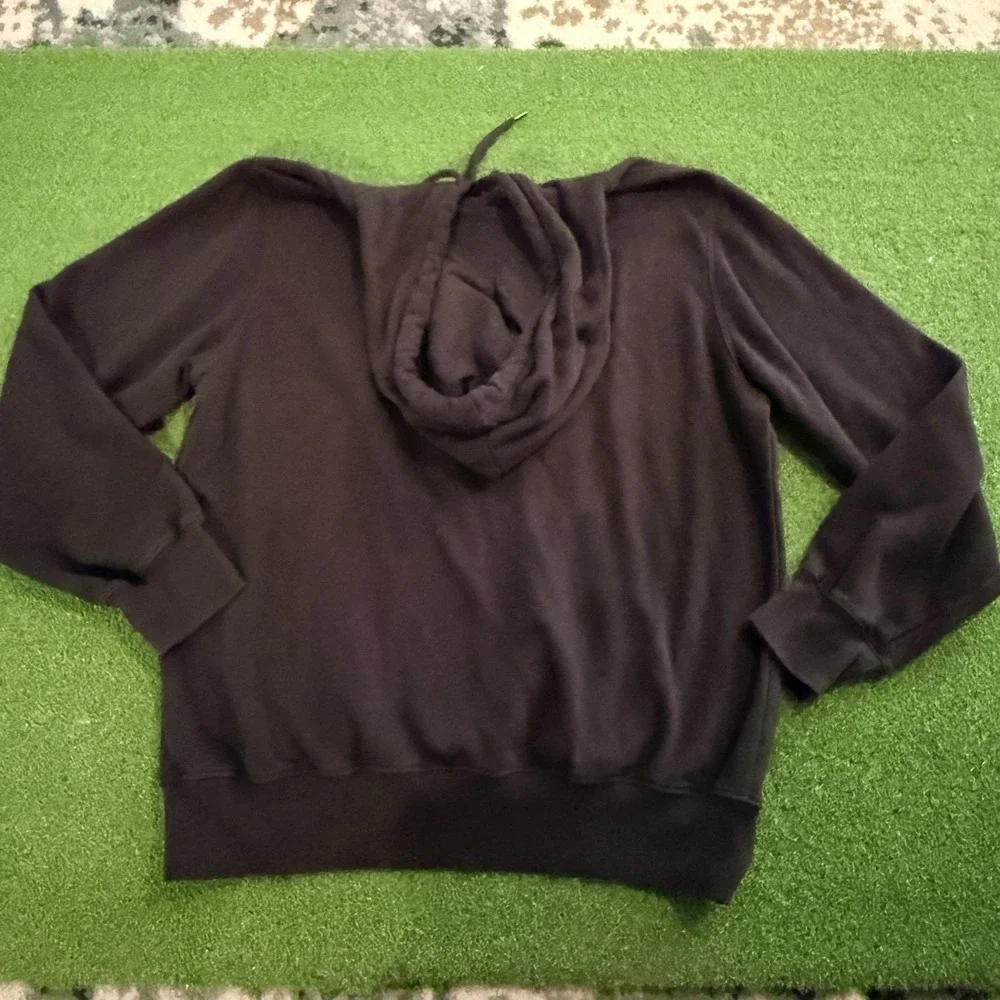 The North Face Hoodie Mens L Black Pullover Sweatshirt Logo Kangaroo Pocket